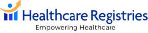Logo for Healthcare Registries, a database of patient outcomes. 