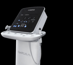 OptiPLUS, which its manufacturer, Lumenis, describes as "the first dual frequency radiofrequency (RF) device on the market."