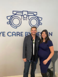 Dr. Steinmetz with Azzrah Thobani, OD, who cold-started her practice. Dr. Steinmetz says that at the beginning, it's important to offer easy-to-access routine eyecare, and to accept a wide range of patient insurances.
