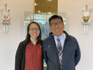 Dr. Youngblood (left as you are looking at the photo) and Dr. Pang have established a mentoring relationship that enhances patient care and provides greater professional fulfillment. Being a part of AEG Vision makes mentoring relationships easier to find, they note.